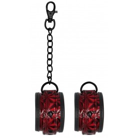 Красно-черные наручники Luxury Hand Cuffs